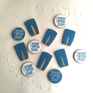 Topshop branded biscuits