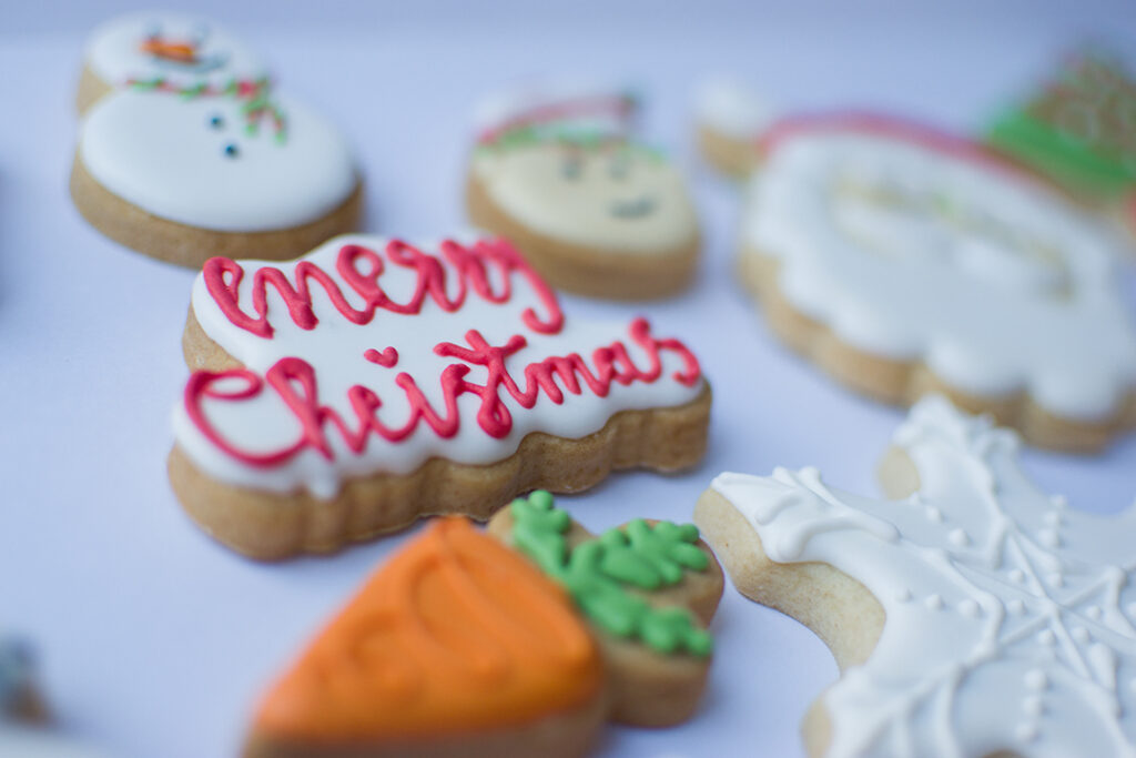 merry christmas biscuit designs